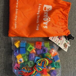 Bright Multicolor Lacing Beads Set for Kids